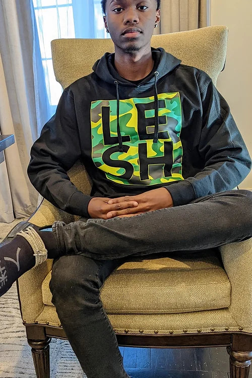 LESH Camo Green Hoodie
